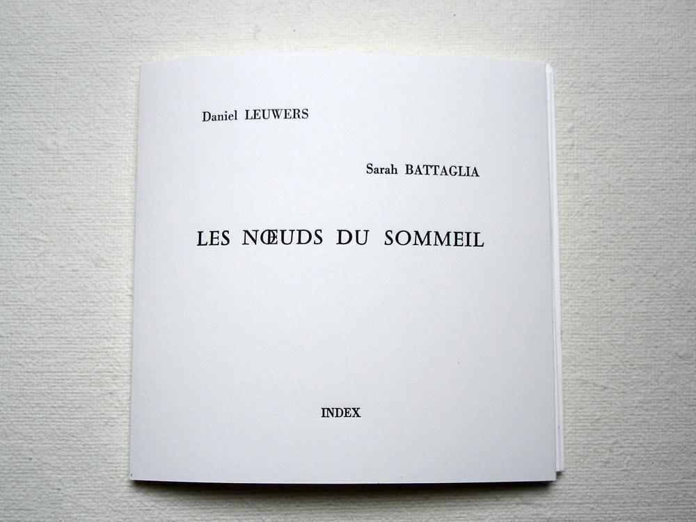 Les noeuds du sommeil