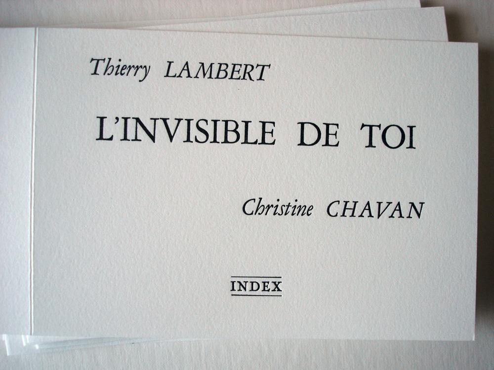 L'invisible de toi