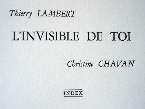 L'invisible de toi