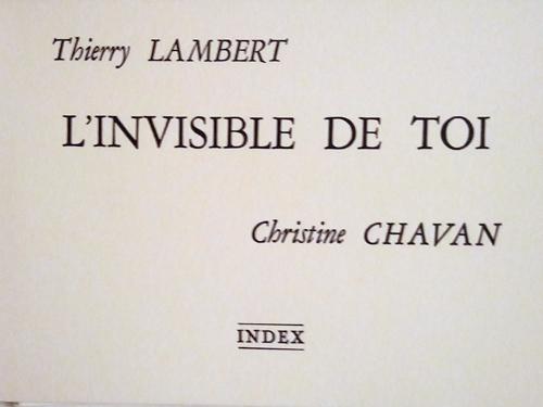 L'invisible de toi